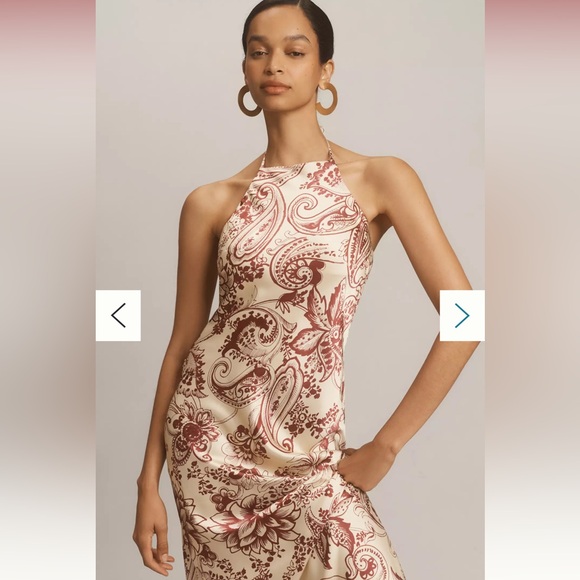 Anthropologie Halter Printed Maxi Dress - Picture 3 of 3